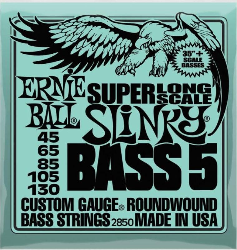 Ernie Ball 2850 Super Long Scale E-Bass Strings, 45-130